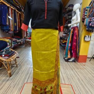 Hand Block printed Wrap around Skirt.