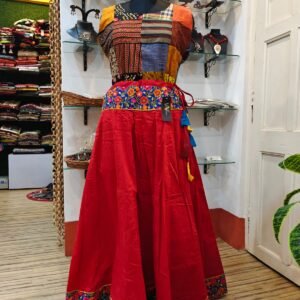 Very Sofisticated  Banzara style single color Skirt with  unique border.